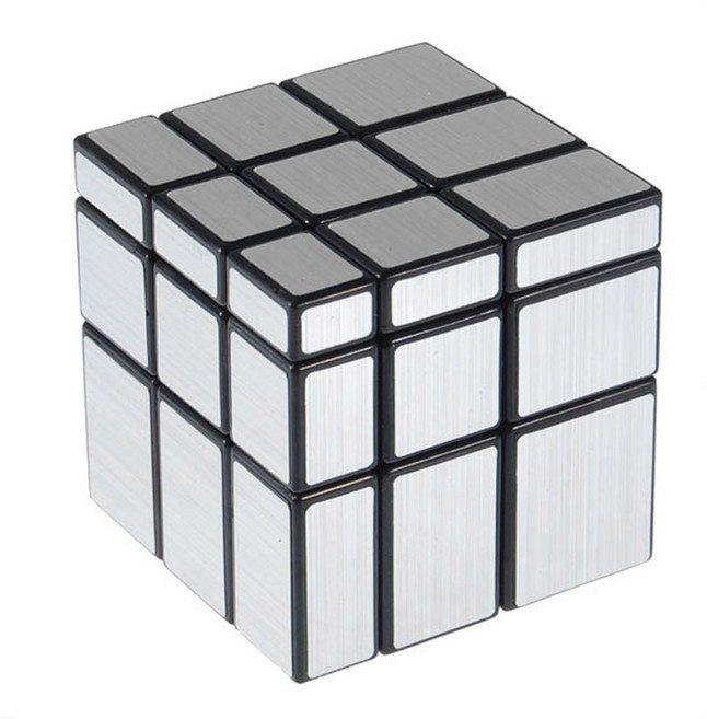 성쇼우 미러 3 x 3 x 3 스피드 큐브, 실버, 1개