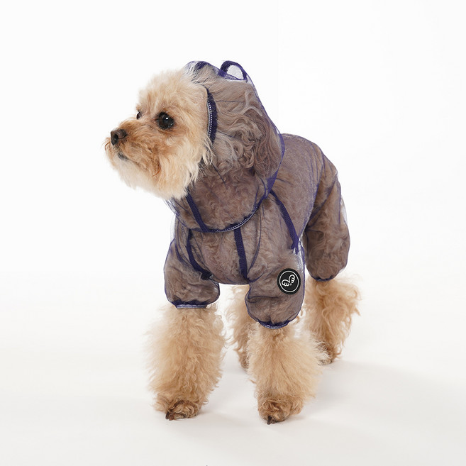 퍼피엔젤 강아지 시스루 커버롤 OW021, 650 Purple, 1개