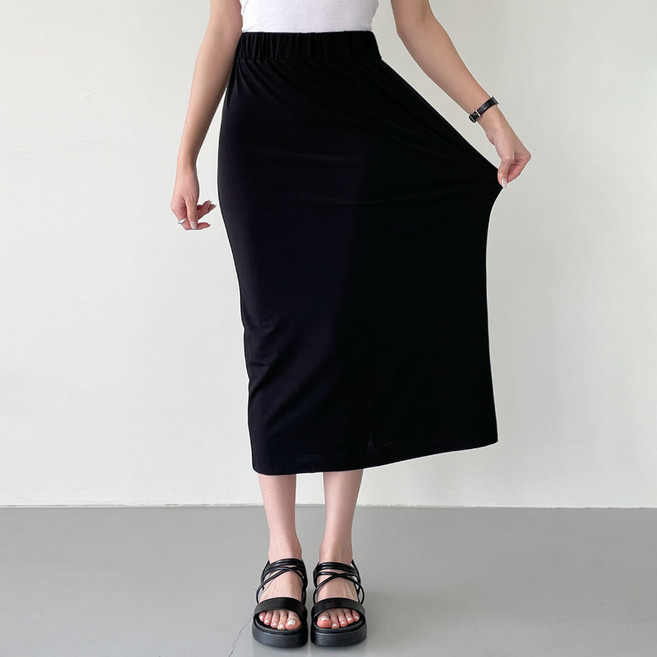 todayandlook 夏季涼爽H字型鬆緊帶長裙