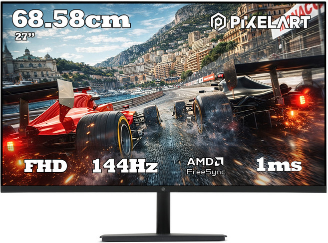 픽셀아트 FHD 144HZ IPS 모니터 블랙, 68.58cm, PA2714F(일반)