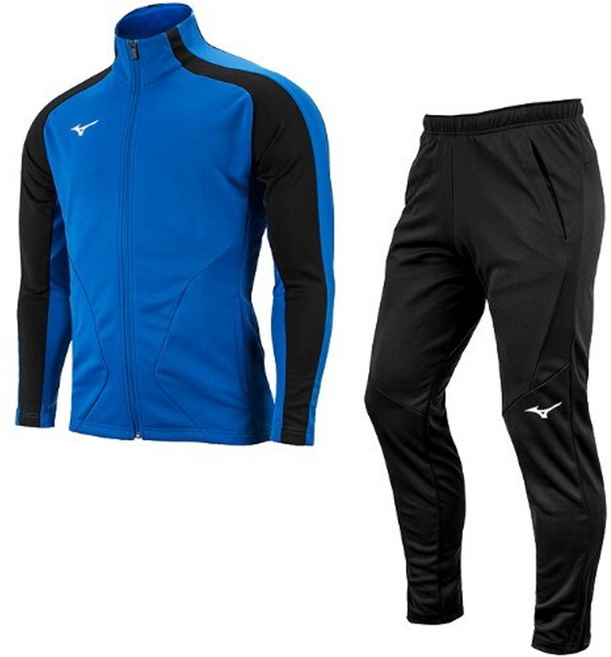 미즈노 남녀공용 풀짚 수트 니트 트레이닝 상하의 세트 P2MC0K0526