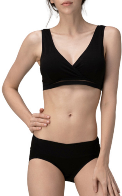 뉴니끄 솔리드 후크랩 수유브라 + 임산부팬티 세트