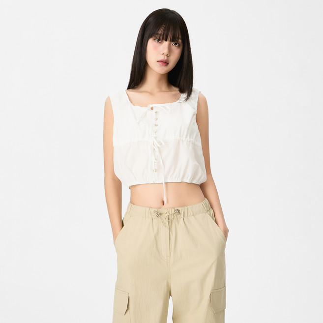 미쏘 여성용 스트링 나시 블라우스