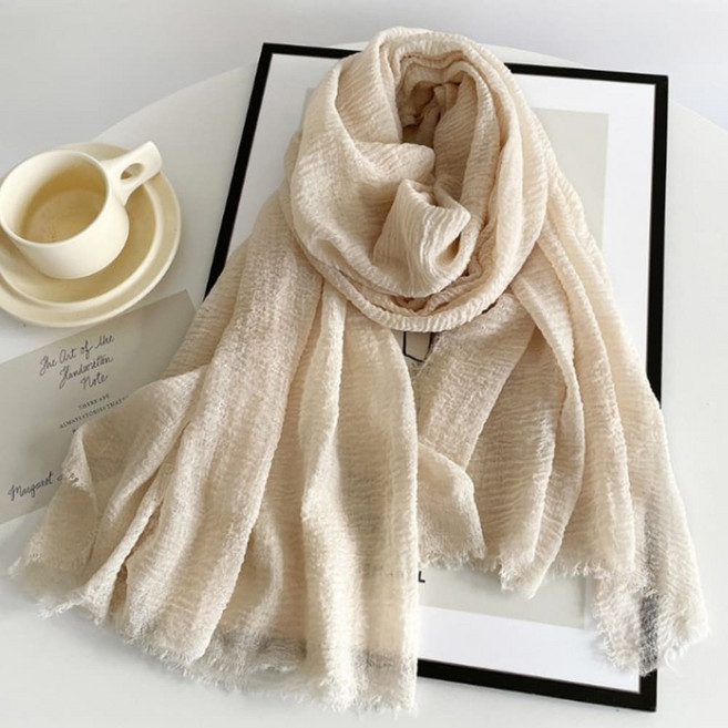 아펙토 무지 롱 스카프 머플러