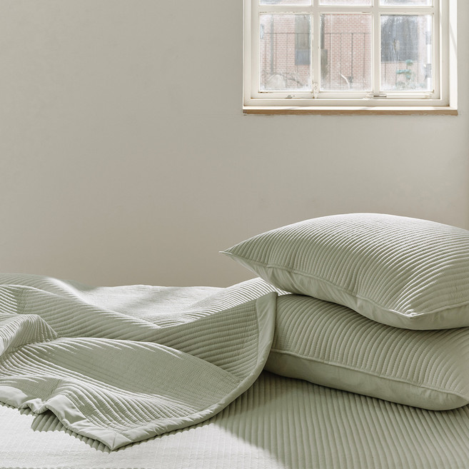 파르페by알레르망 에어리 알러지케어 크리즈워싱 이불겸 패드 스프레드, 올리브