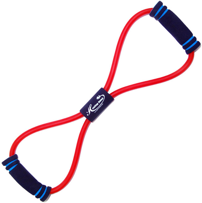 고무나라 라텍스 8자형 튜빙밴드, 레드, 1개