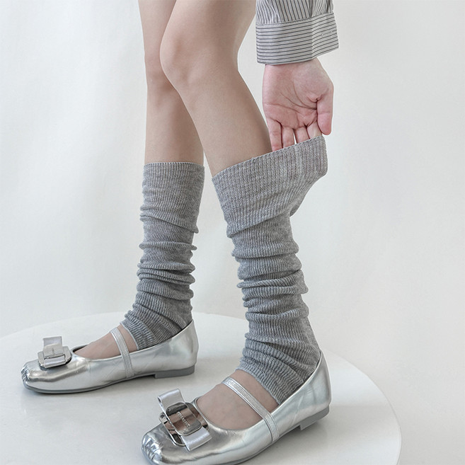 디멜디 여성용 베이직 시스루 패션 컬러 레그워머