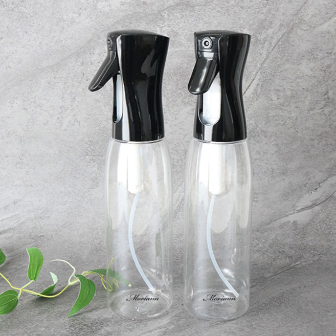 MORIANN 壓縮霧狀噴霧瓶 大容量噴霧器 500ml, 黑色透明, 2個