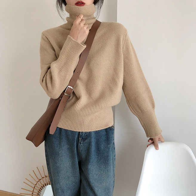 andstyle 女款時尚高領針織套頭衫 261729