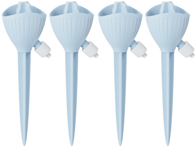 코지웰 자동 식물 화분 급수기, 블루, 4개