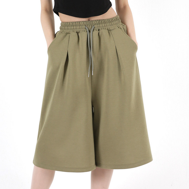 디어로라 여성용 숏/롱 기장 트레이닝 스웻 버뮤다 팬츠