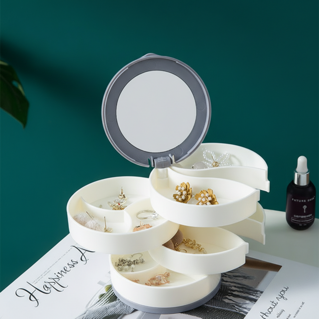 조인메이드 회전식 4단 거울 악세사리 보관함