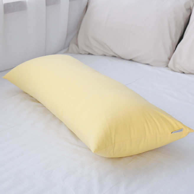 포홈 코튼캔디 바디필로우 커버, 옐로우