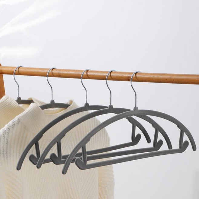 마벨인홈 고급형 미끄럼방지 스텐 옷걸이, 진그레이, 15개