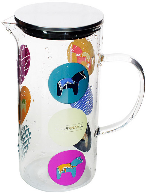 달라피아자 유리 냉장고 물병, 스칸디나비아, 1300ml, 1개