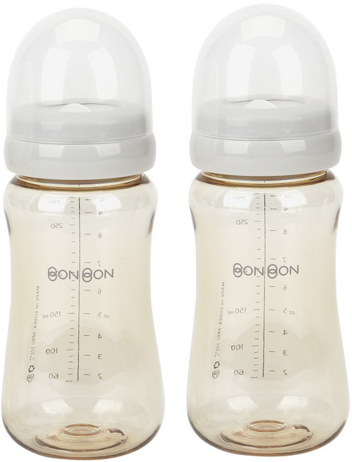 데일리라이크 봉봉 PPSU 젖병 2세트, 라이트그레이, 300ml, 2개