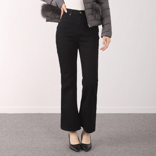 인비비드 여성용 시크한 레이디 무드 히든밴딩 부츠컷 바지 G01I7_ic5420 숏