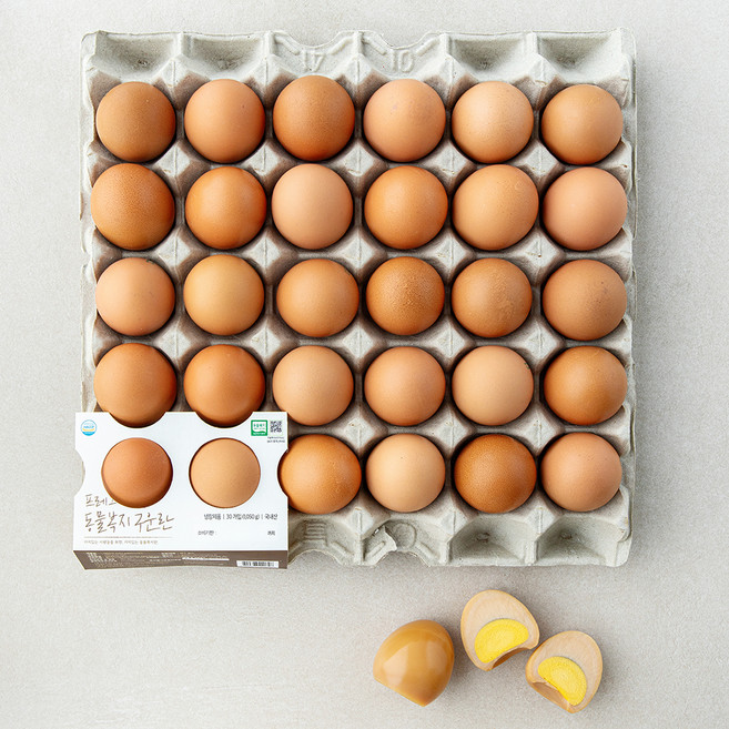 계림농장 동물복지 인증 프레그 구운란 1.05kg, 1개, 30구