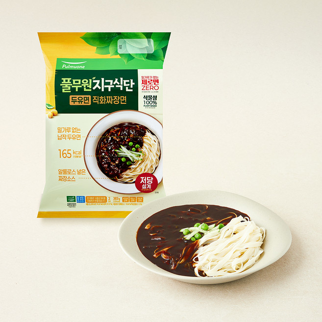 지구식단 두유면 직화 짜장면 2인분, 383g, 1개