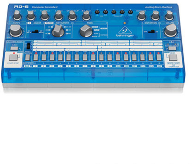 배링거 아날로그 신디사이저 RD-6, 블루베리, RD-6-BB, 1개