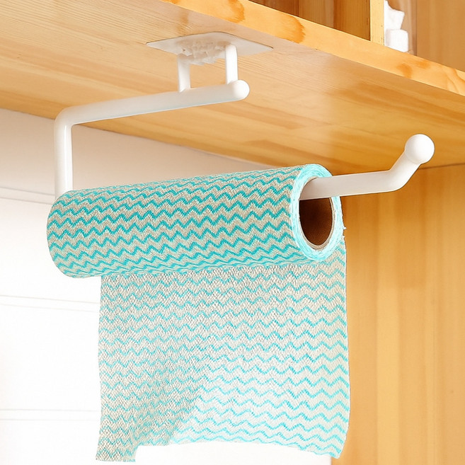 곰지홈 무타공 키친타올 거치대, 크림화이트, 2개