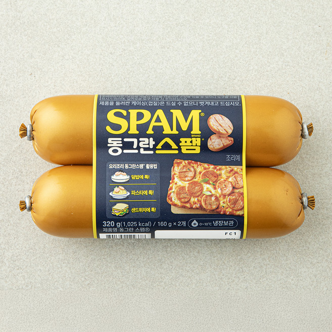 스팸 동그란 햄 2개입, 320g, 1개