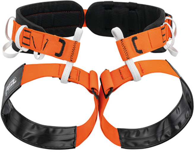 PETZL Aven 洞穴探險用安全吊帶 AP-C013AA01, 橘色 + 黑色