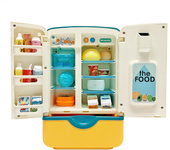 키즈토이 매직 냉장고 주방놀이, 혼합색상, 1개