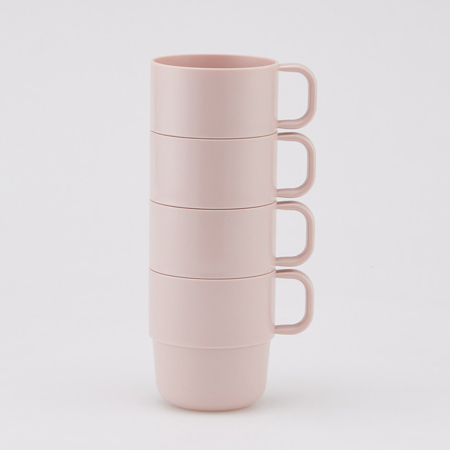 네스틱 패밀리 컵 340ml, 핑크, 4개