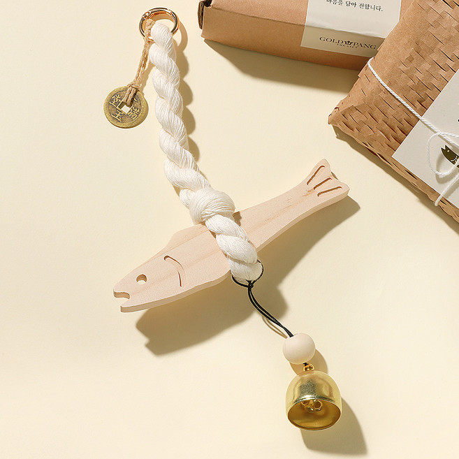 골드팡 행운 액막이명태 오너먼트 + 미니부적 선물세트, 오트