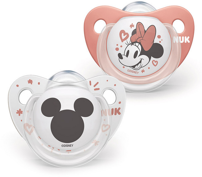 NUK 迪士尼矽膠安撫奶嘴 2入組, S2(6~18個月), 米妮, 1組