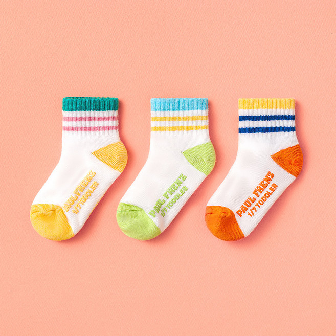 폴프랜즈 원사이즈 단목 양말 3켤레