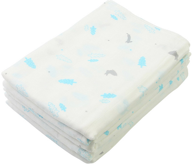 베이비베어 산토끼 천기저귀 가제 5p, 혼합색상, 1개