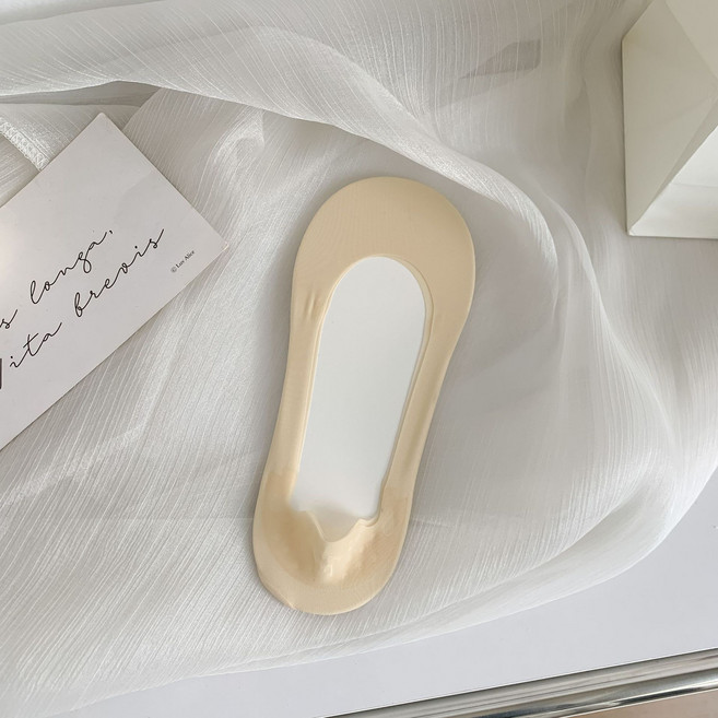 골드팡 여성용 미끄럼방지 코튼 시스루 덧신 3켤레 세트