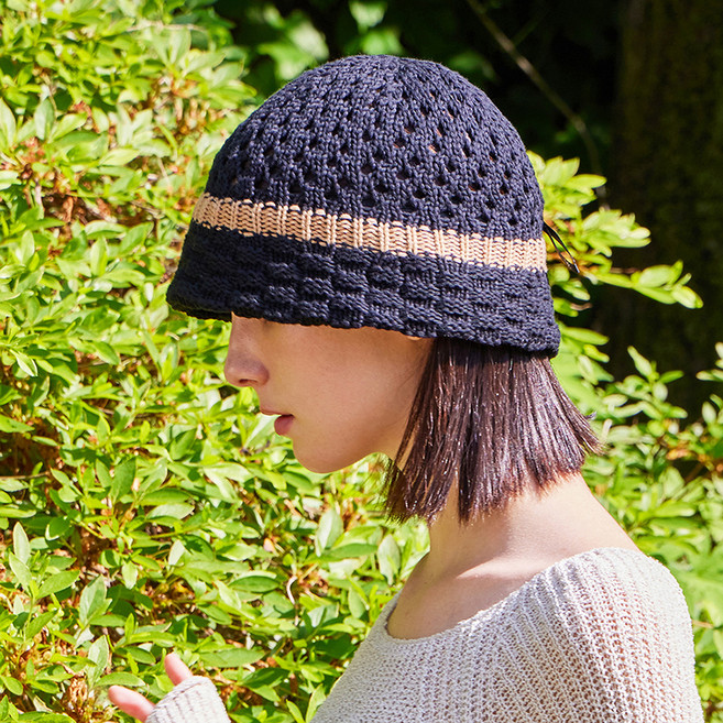 바잘 VZ 롱라벨 하프 펀칭 버킷햇