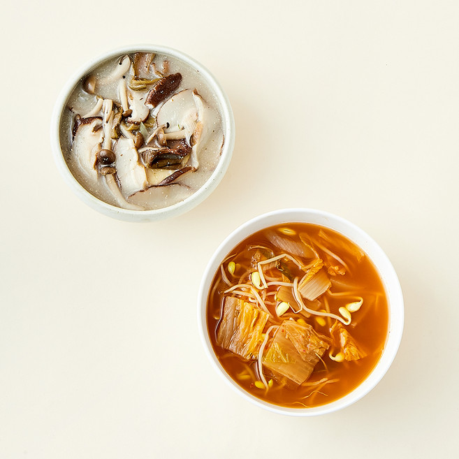 압구정 예향 김치 콩나물국 500g + 버섯 들깨탕 500g 세트, 1kg, 1세트