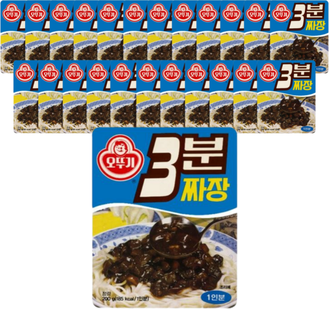 오뚜기3분 레트로 짜장, 200g, 24개