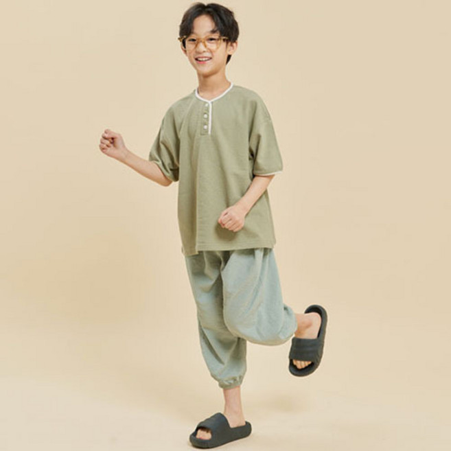 바브키즈 아동용 냉감 통기성 고쟁 팬츠