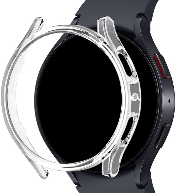 아이몰 갤럭시워치 테두리 보호 하드케이스, 투명, 1개