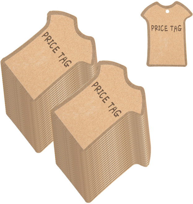 의류용 라벨택 k2, 크라프트, 100매