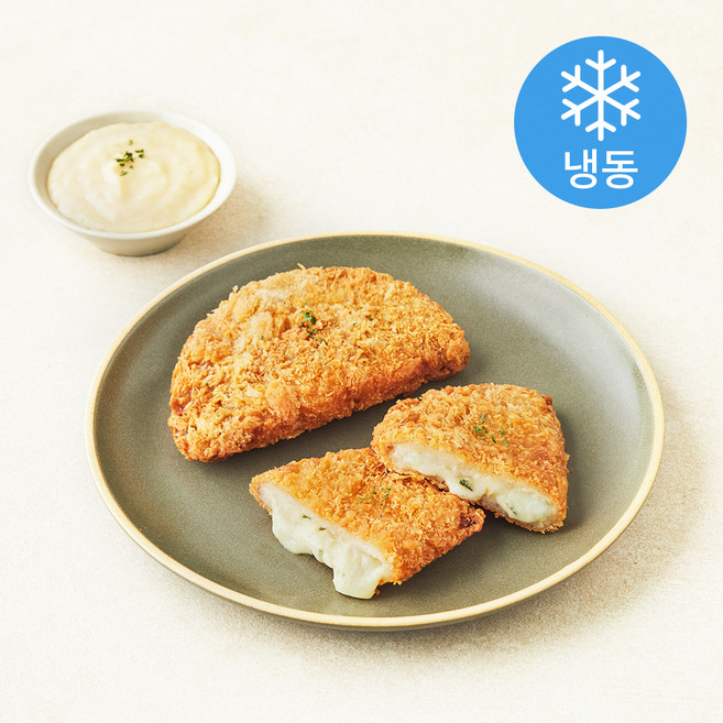 미식당 대파 크림 치즈 돈카츠 100g x 2개입 + 소스 50g 세트 (냉동), 1세트