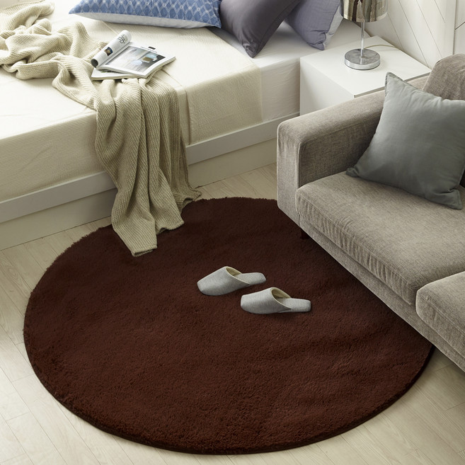 모두의러그 마일드 터치 극세사 원형 러그