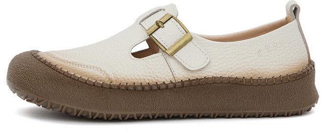 제이슈 여성용 천연소가죽 빈드 경량 컴포트 슈즈 2.5cm