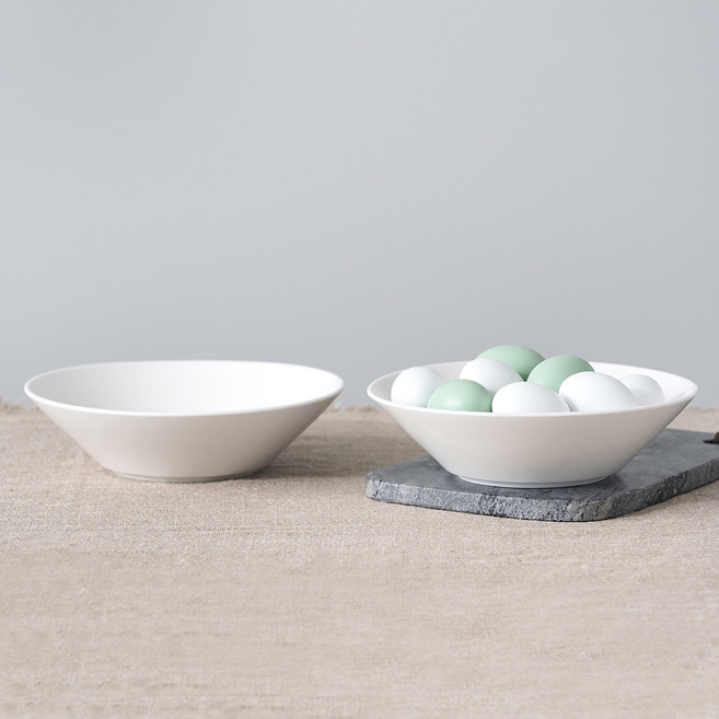 BOWLBOWL Urban Daily 多種沙拉碗 24 厘米, 2件, 亞麻白色