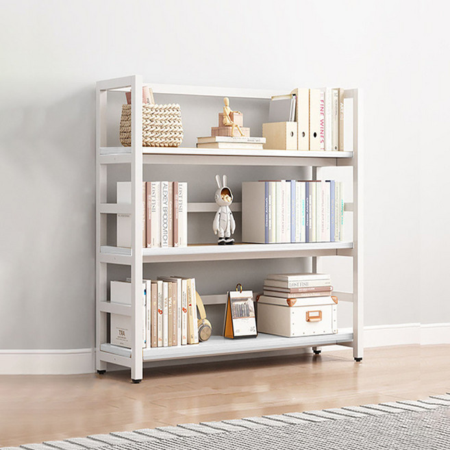 가구느낌 리버책장, 화이트화이트, 3단