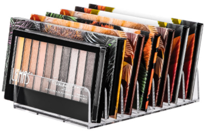 마켓감성 화장품 케이블 선정리 칸칸 수납트레이 대형, 투명, 1개