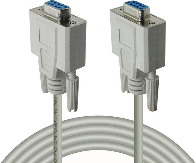 대원티엠티 9핀 시리얼 크로스 연장 케이블 RS232 NULL, 5m, 1개