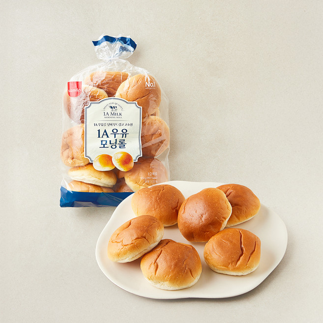 삼립 1A 우유 모닝롤 12입, 324g, 1개