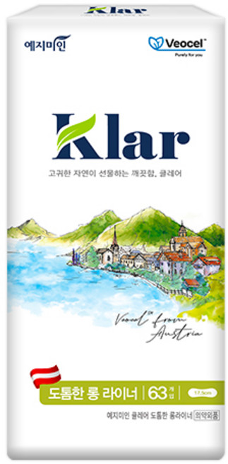 예지미인 클레어 도톰한 비오셀 팬티라이너, 63개입, 1개, 롱