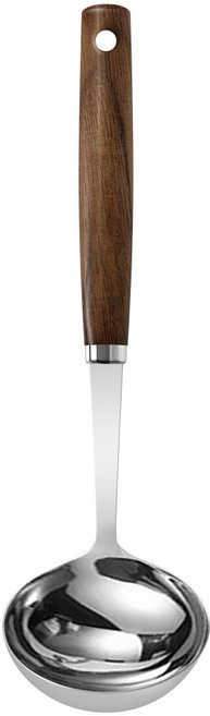 아루아 원목 스텐레스 국자, 혼합색상, 1개